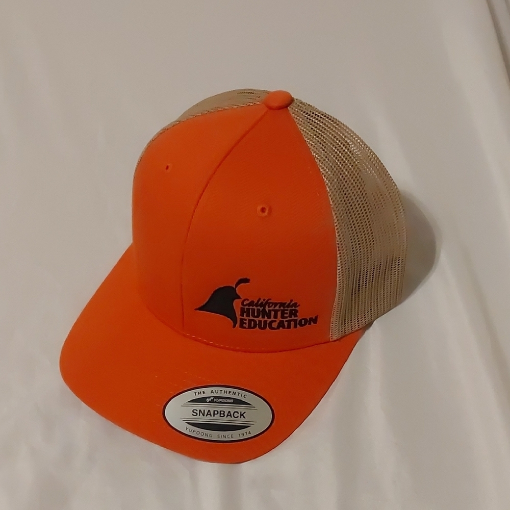 Yupoong Orange California Hunter Education Snapback Hat